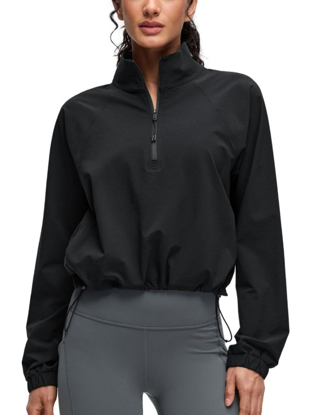 Athletic Drawstring Bottom Jacket for Women | Lightweight, Stylish & Versatile